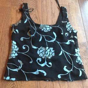 Alex Evenings formal floral tank blouse